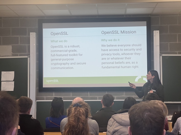 Amy Parker talking about what OpenSSL does and why we do it.