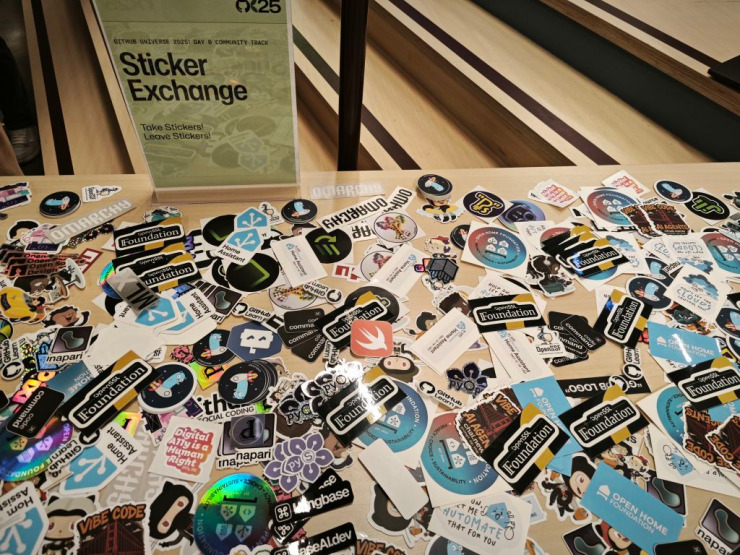 Stickers Exchange at GitHub Universe 0day Community Track